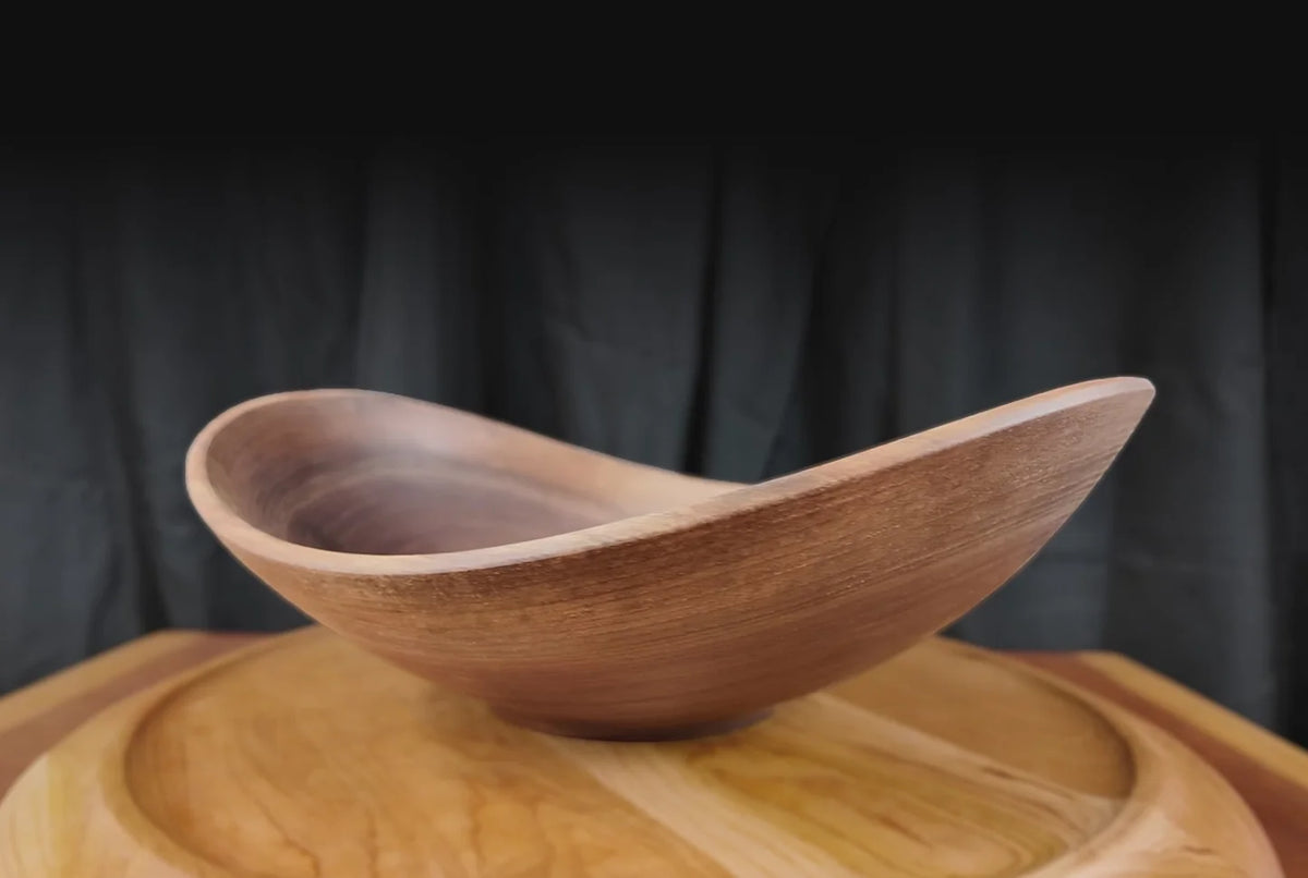 Andrew Pearce Medium Oval Cherry Wood Bowl Set