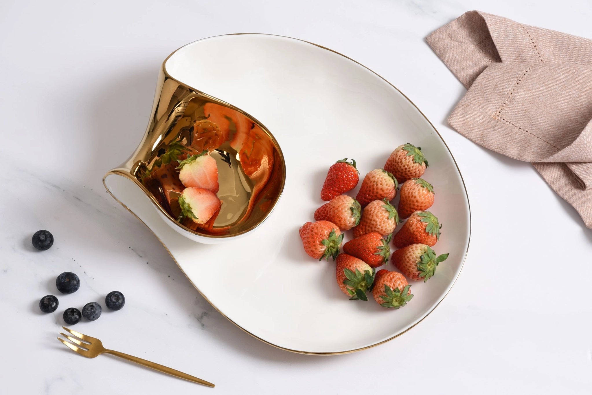 Chip & Dip Porcelain Tray