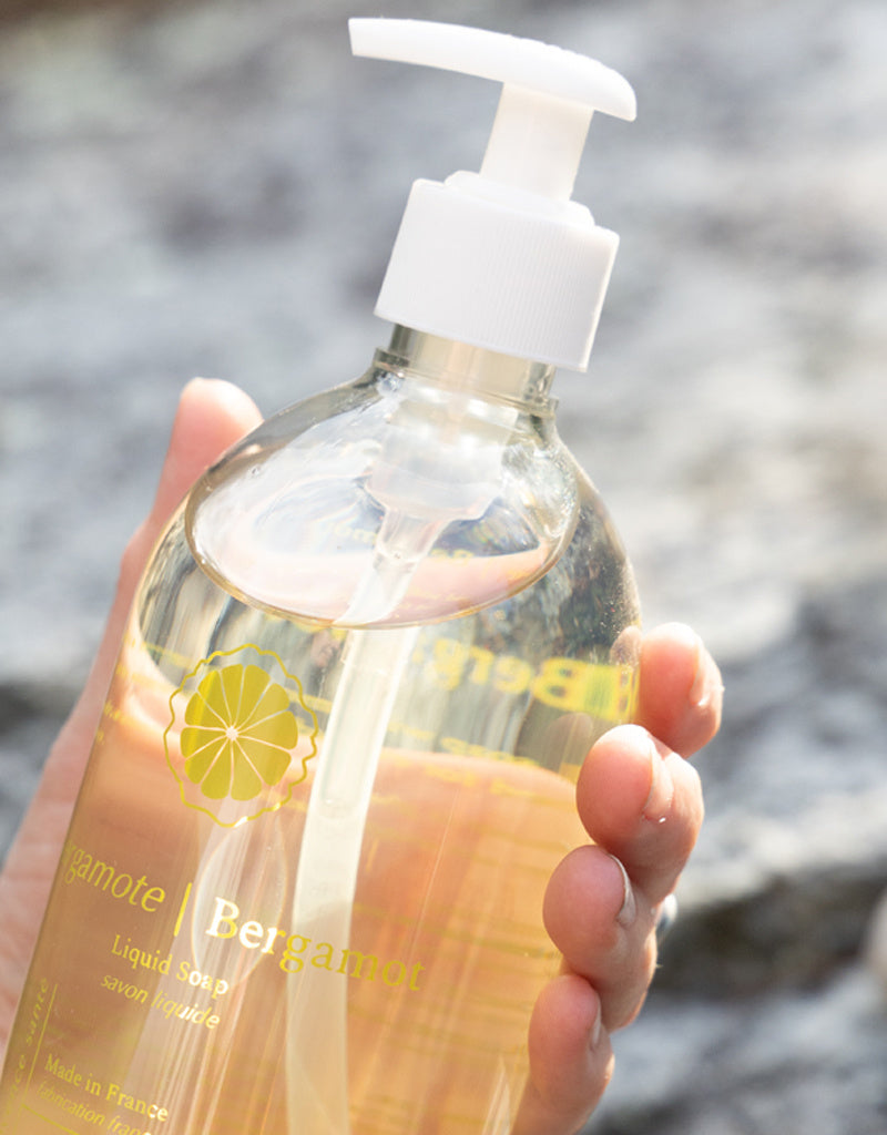 Liquid Soap & Lotion Set w/ Bamboo Tray