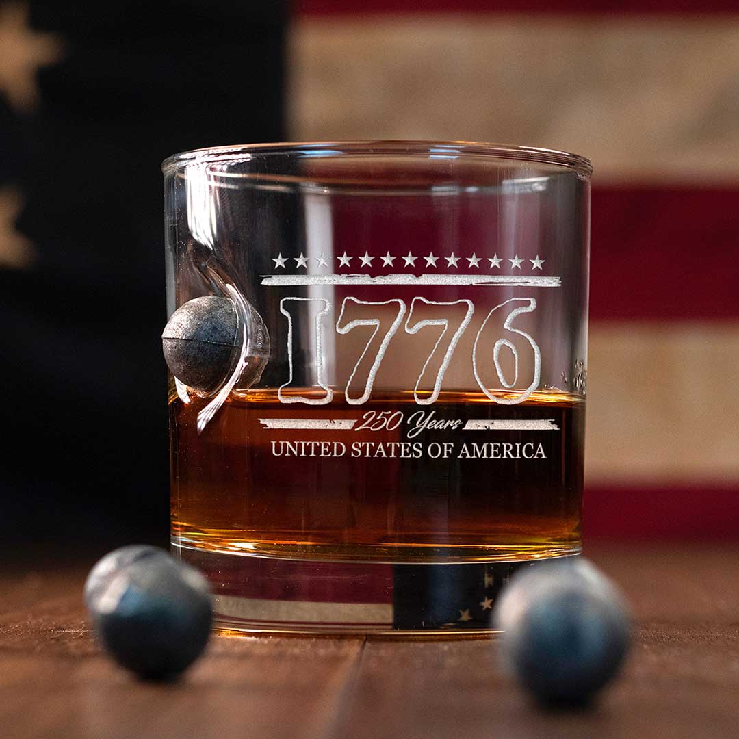 Benshot 1776 Musket Decanter & Rocks Glasses Set