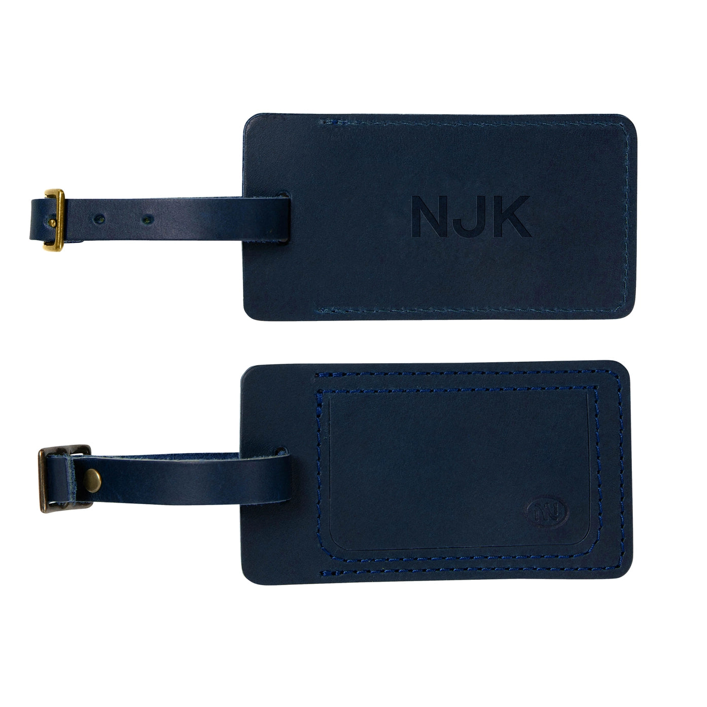 Branded Leather Travel Tag & Gourmet Snack Set