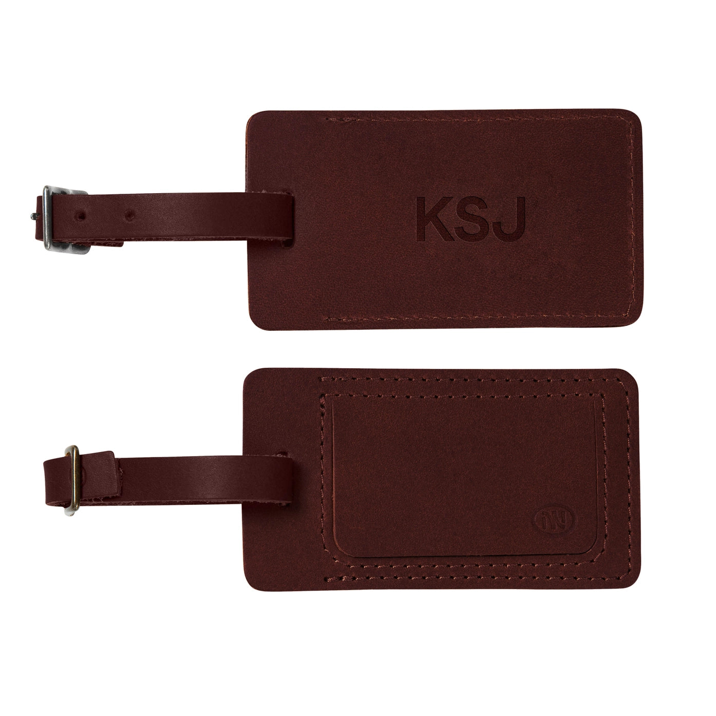 Branded Leather Travel Tag & Gourmet Snack Set