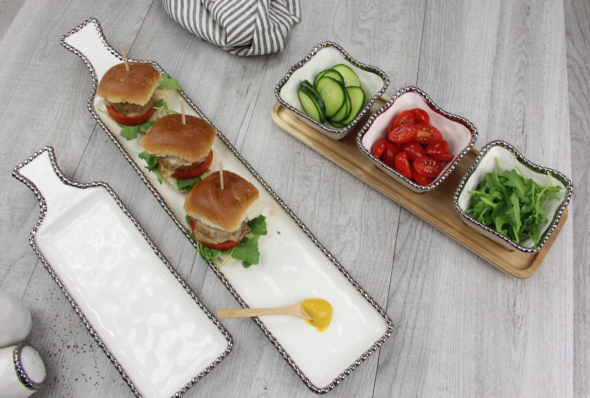 Salerno Four Piece Entertaining Set