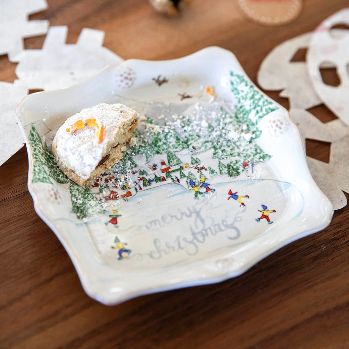 North Pole Ceramic Trinket Tray