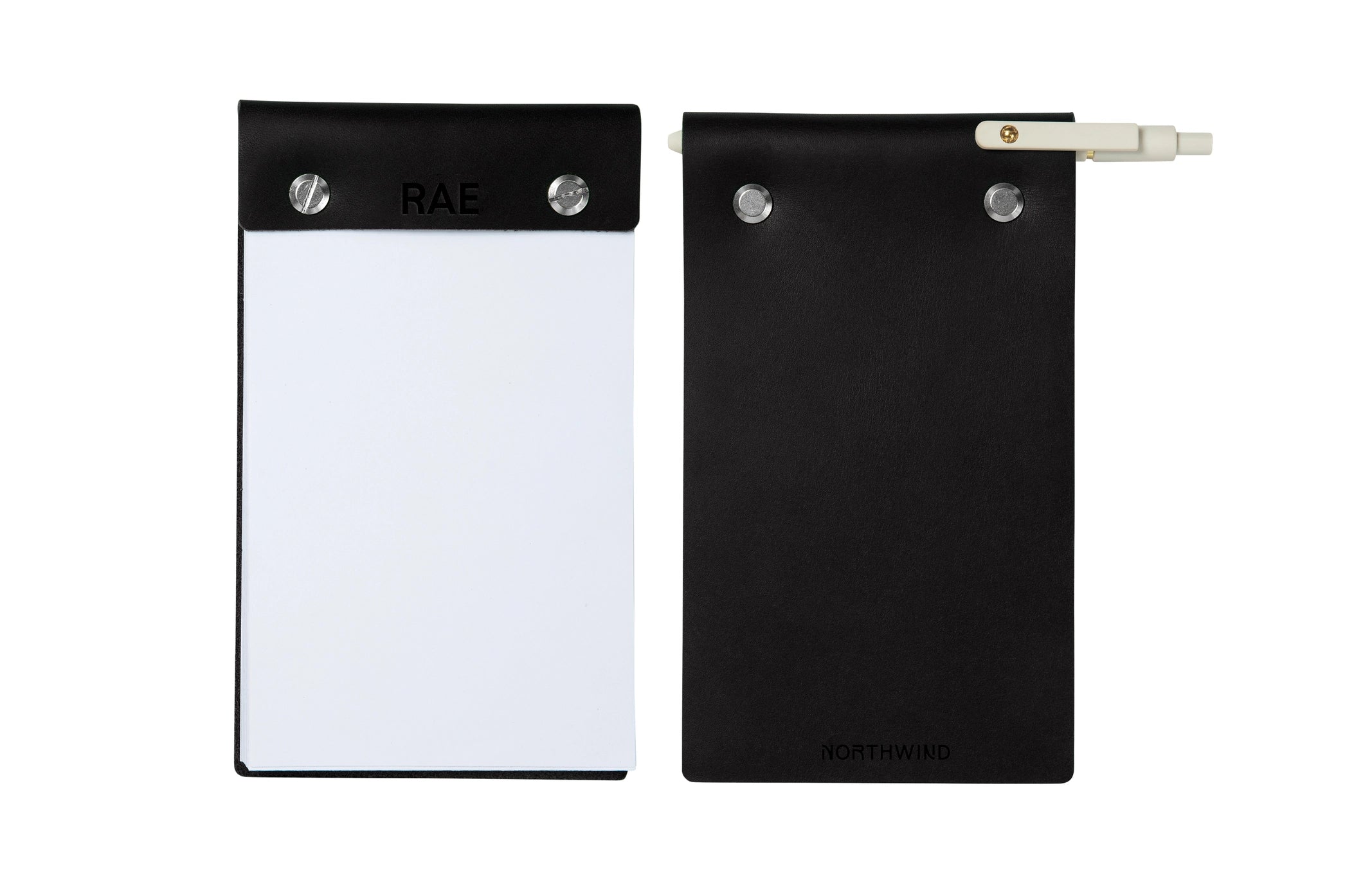 Simon Pearce Glass Phone Stand & Leather Notebook Set
