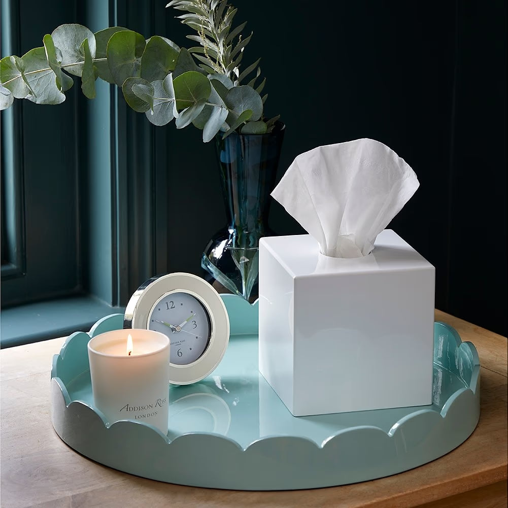 Addison Ross Round Large Lacquered Scallop Trays