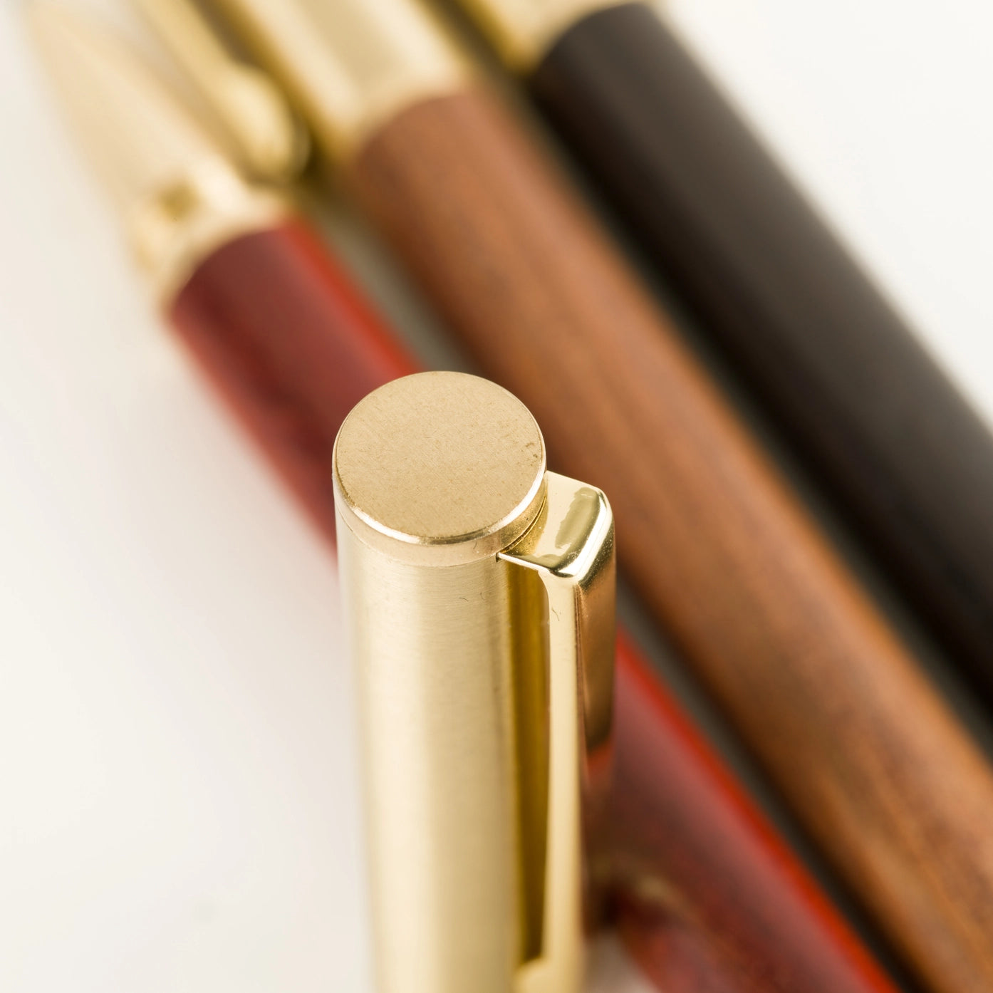 Branded Leather Document Holder & Natural Wood Executive Pen Set