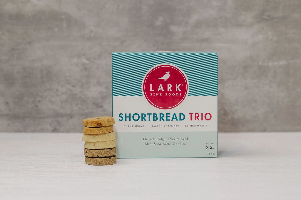 Leather Desk Jotter & Holiday Shortbread Set