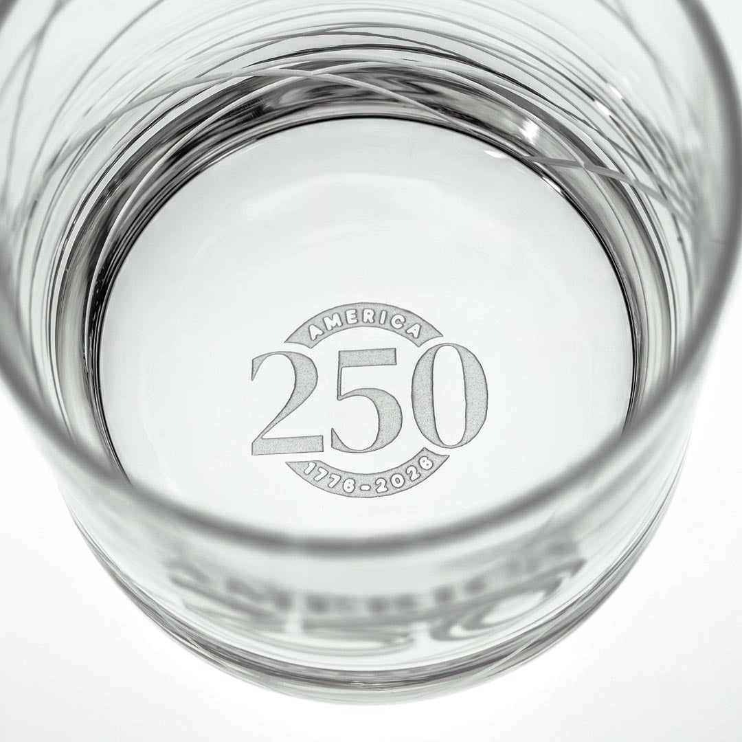 America250™ Longitude 10oz On the Rocks Whiskey Glass