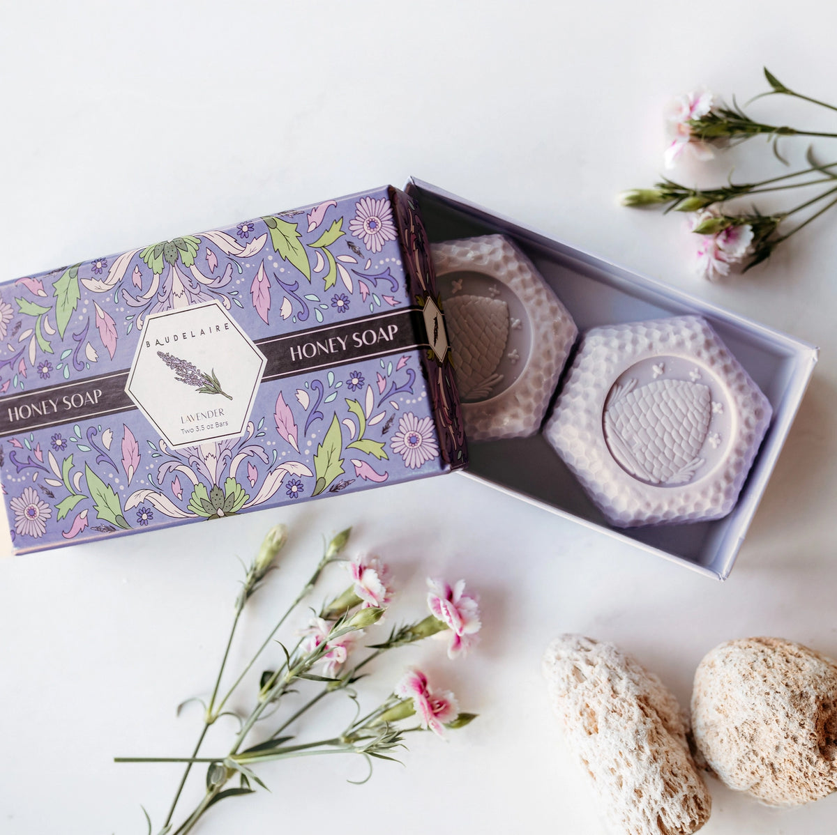Baudelaire Honey Soap Two Bar Gift Sets