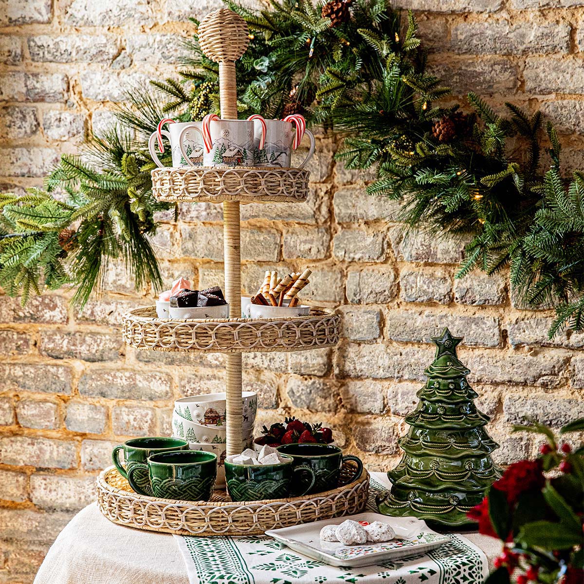 Berry & Thread Christmas Tree Cookie Jar