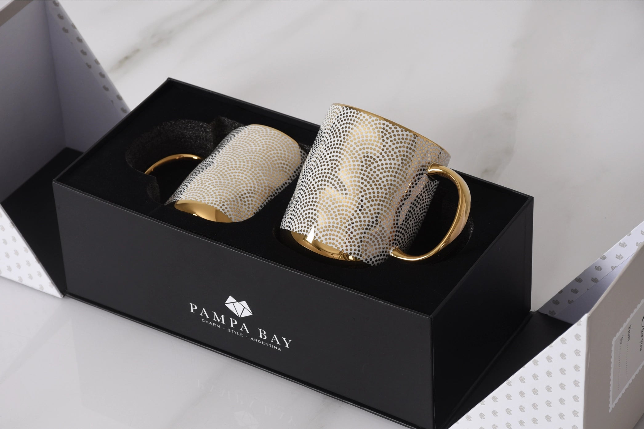Golden Mug Hot Chocolate & Marshmallow Set