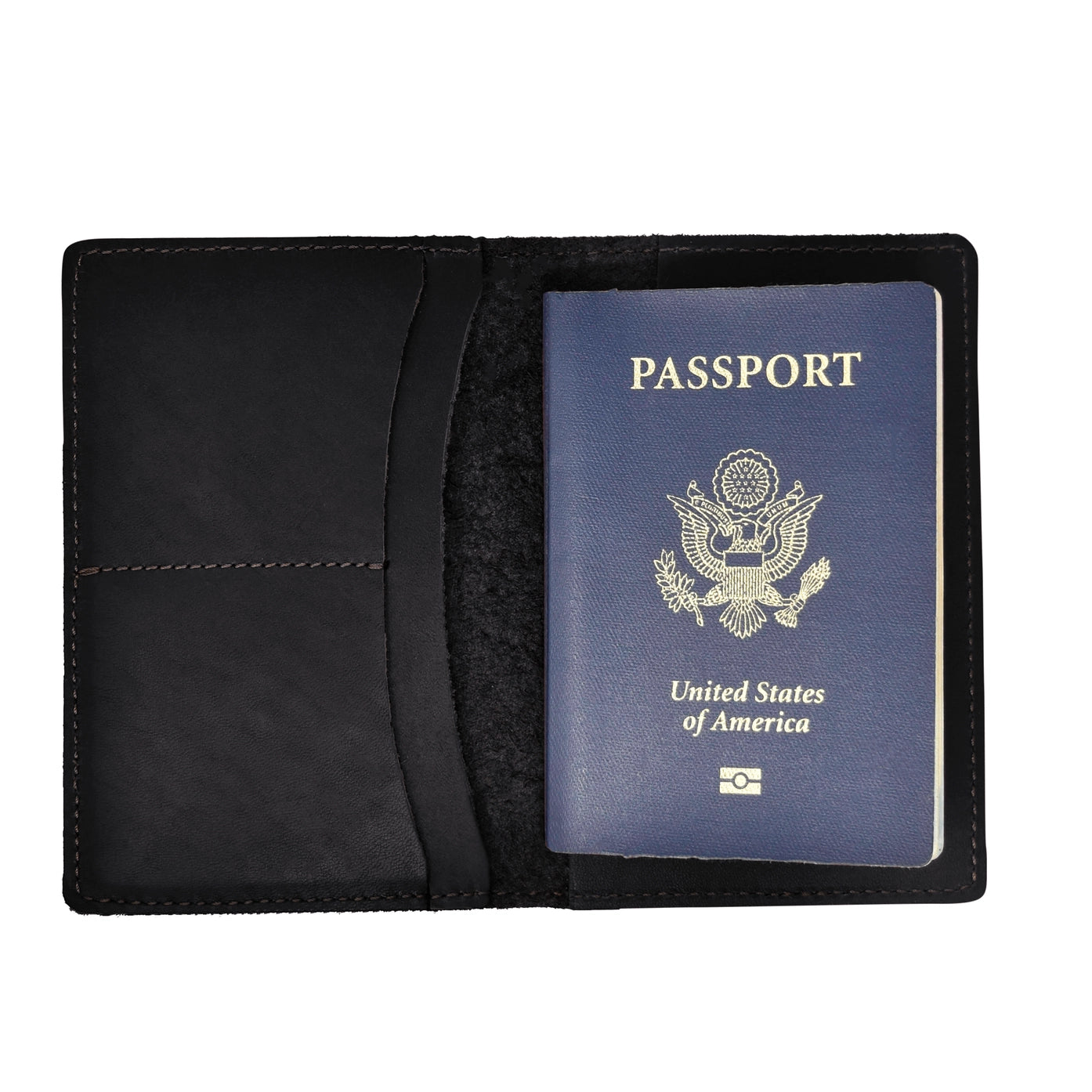 Executive Leather Passport & Document Organizer Set