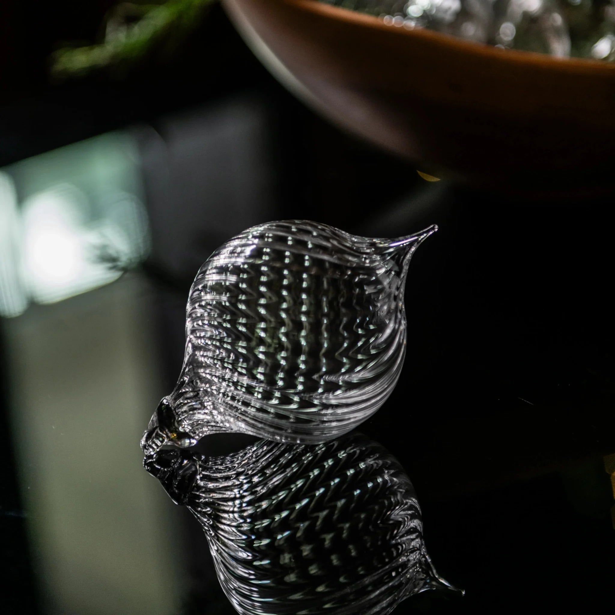 Finial Optic Glass Ornament