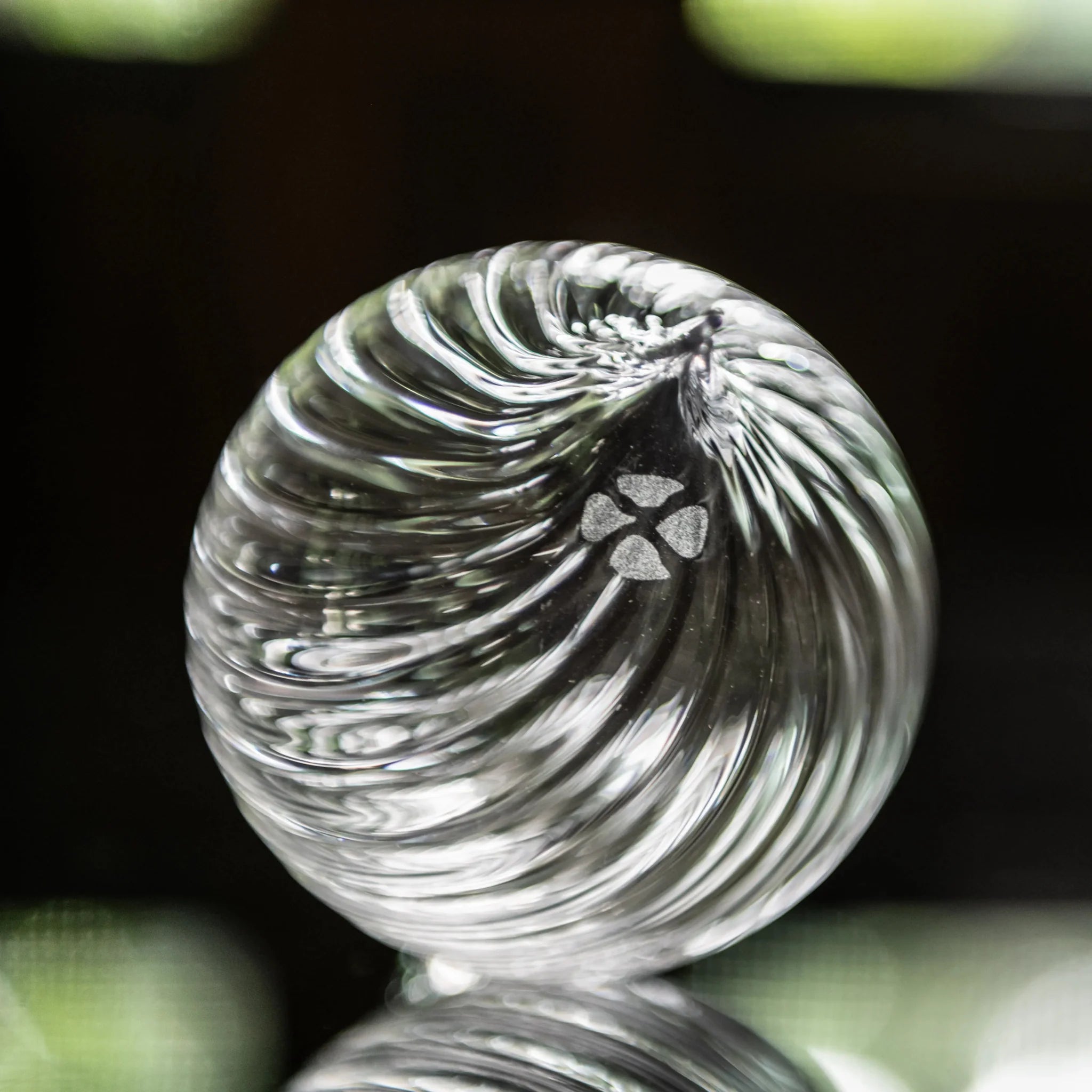 Finial Optic Glass Ornament