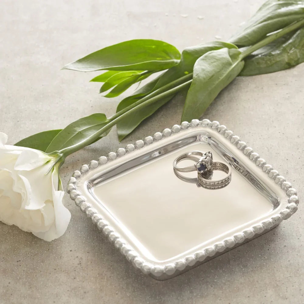 Mariposa Beaded Tray & Honey Soap Set