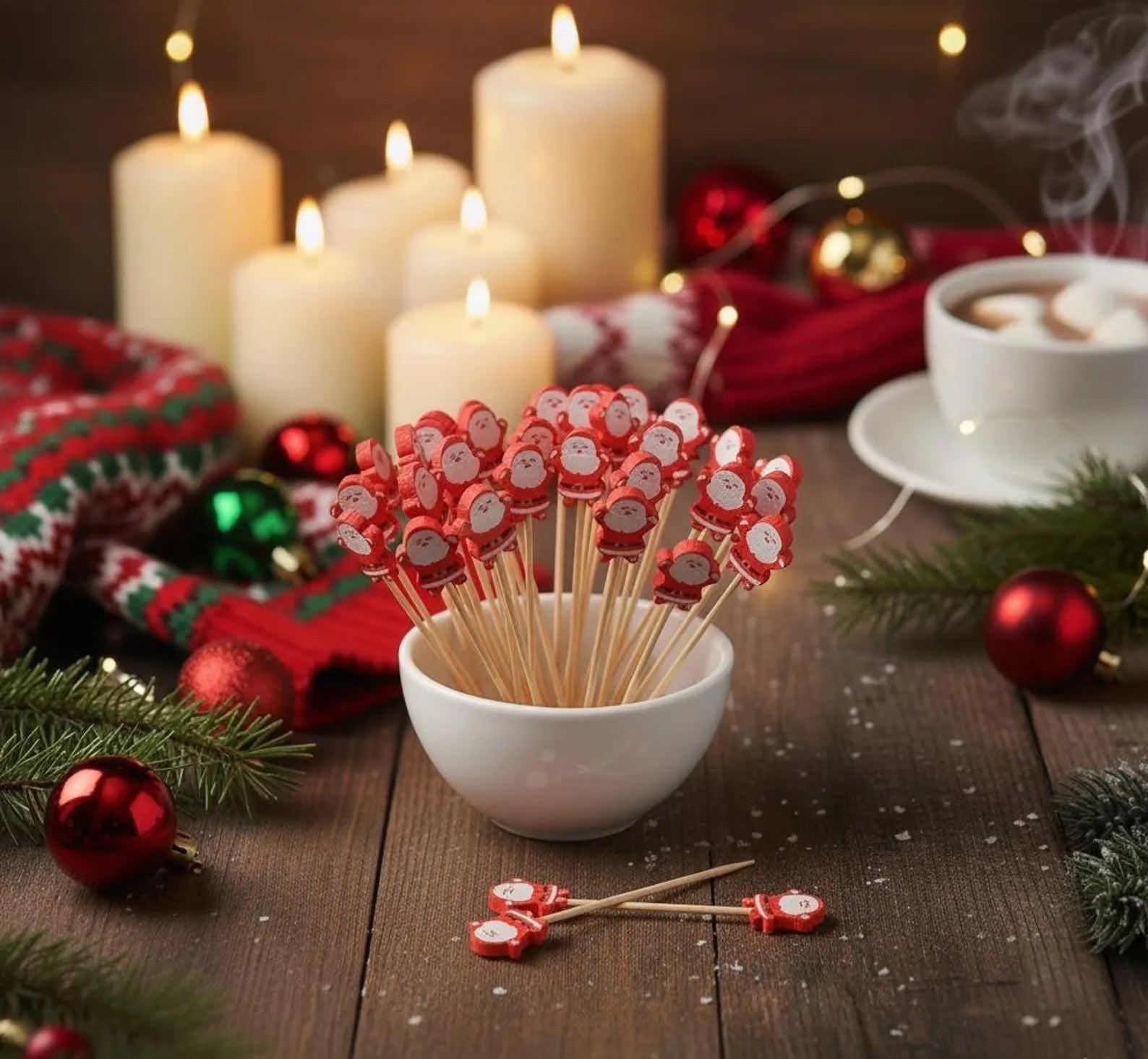 Large Holiday Cocktail Picks