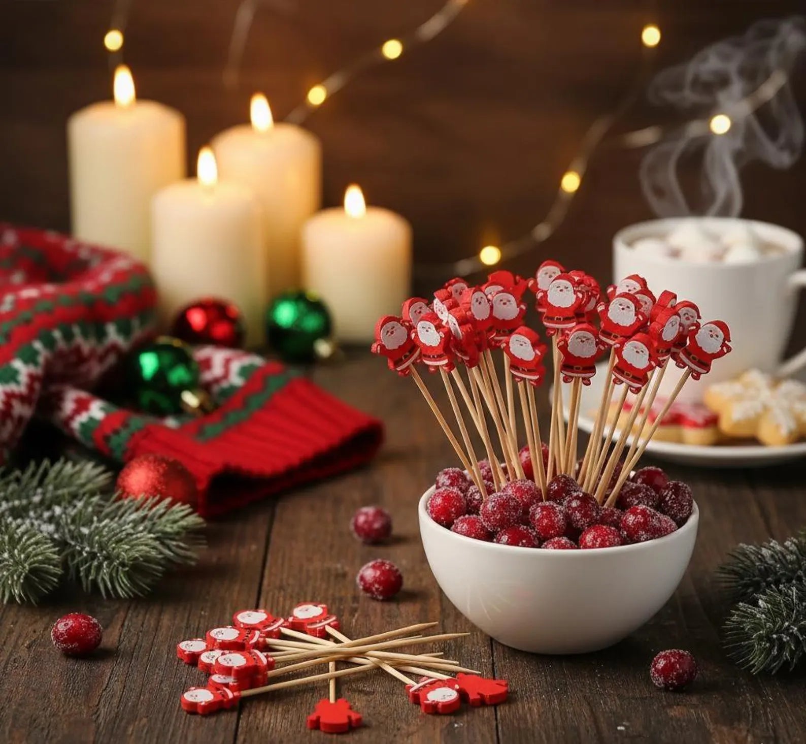 Large Holiday Cocktail Picks