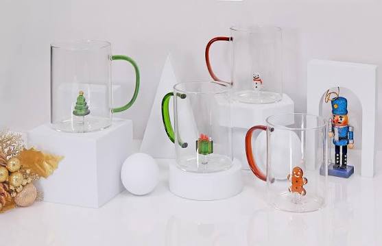Ichendorf Glass Mug with Gifts on Handle