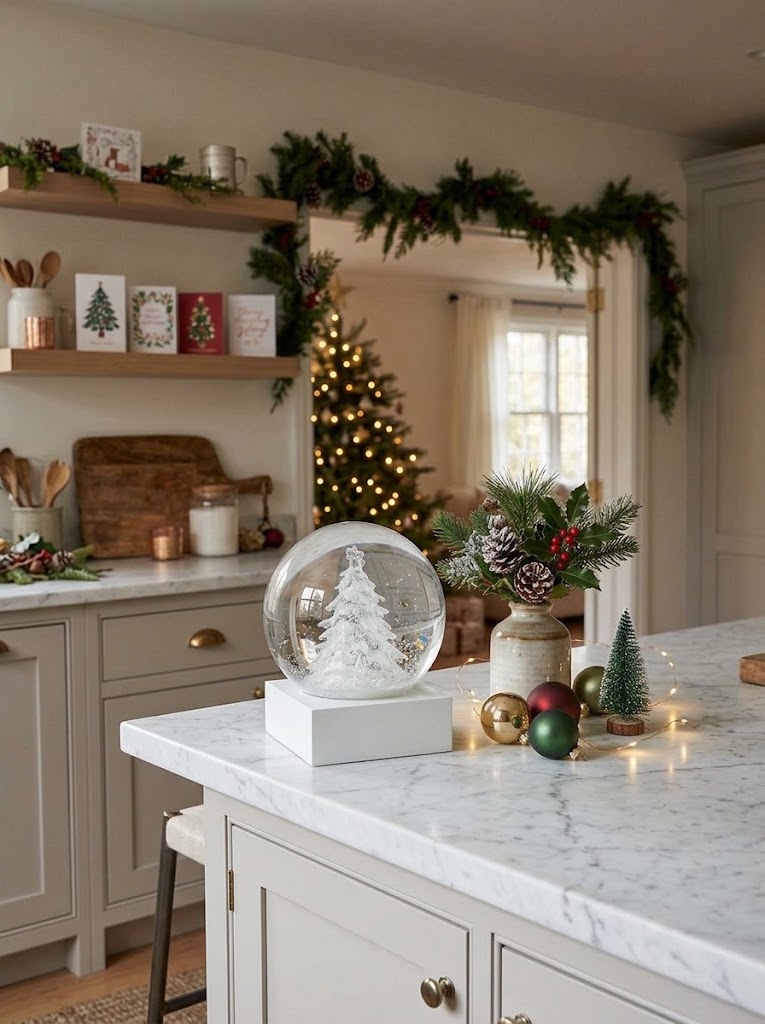 "Crystal" Tree Snow Globe