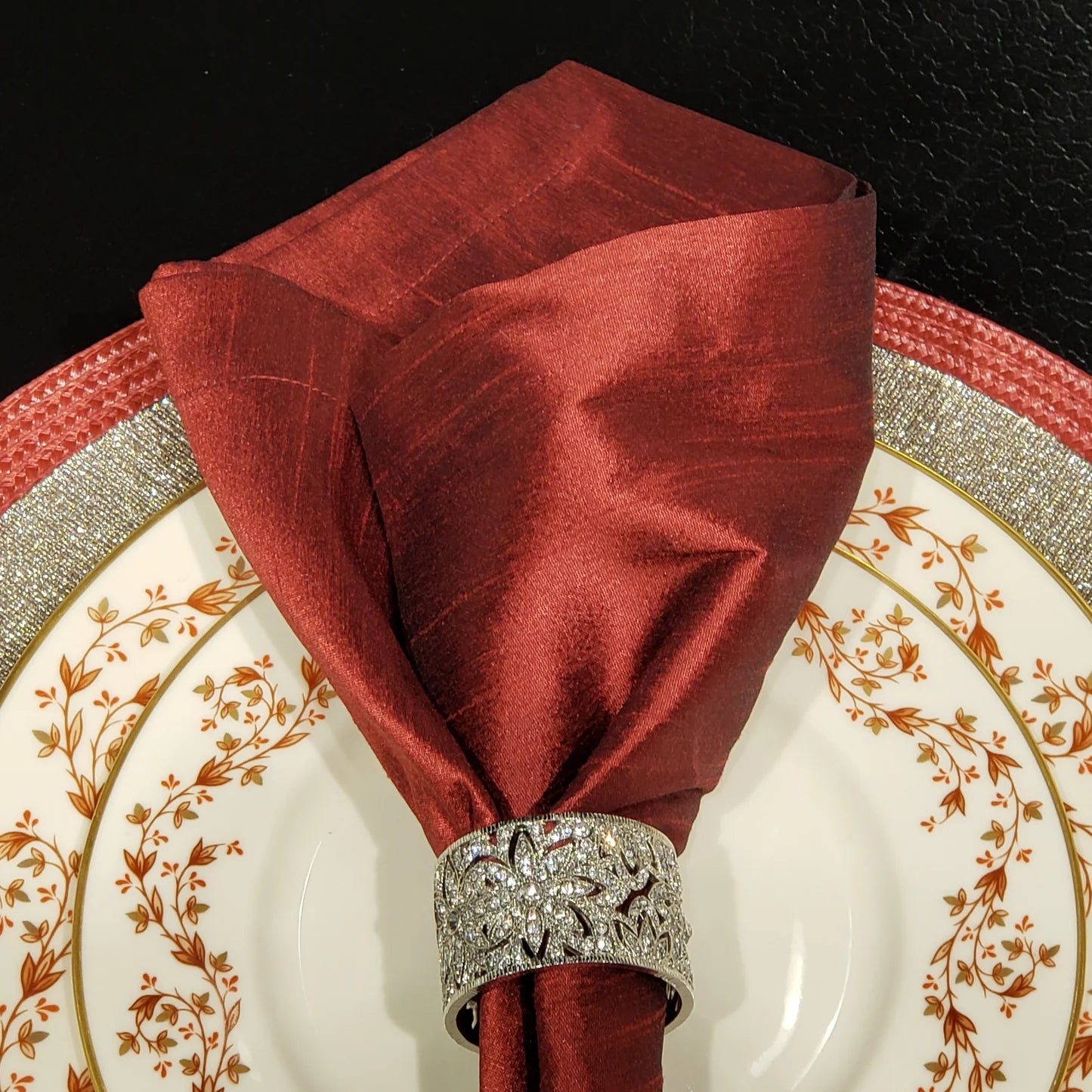 Silver Windsor Napkin Rings - Silver (Set of 4)
