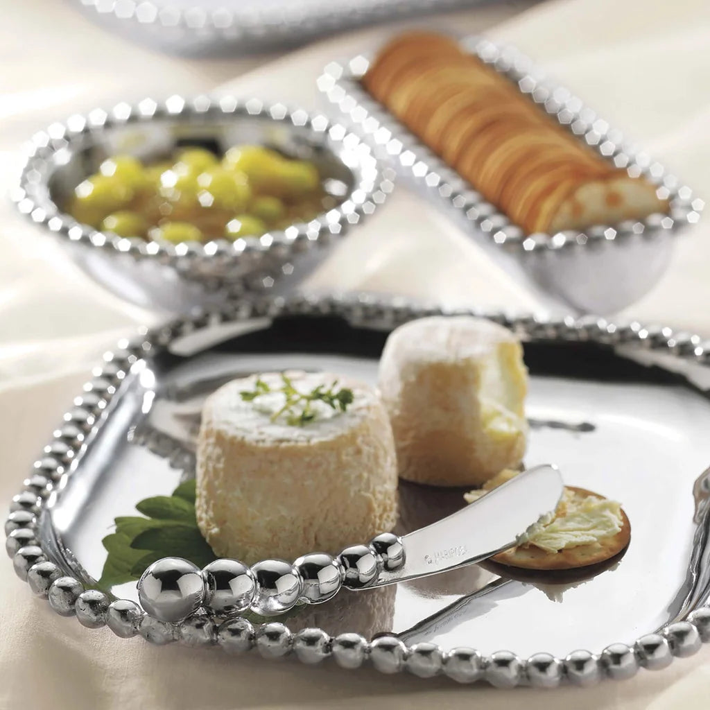 Mariposa Pearled Cheese Knife Set