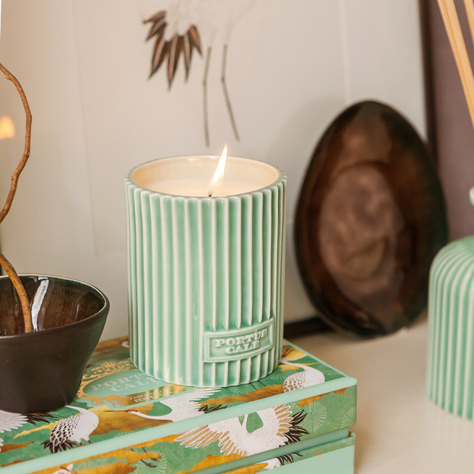 White Crane Aromatic Candle - Thumbnail 2