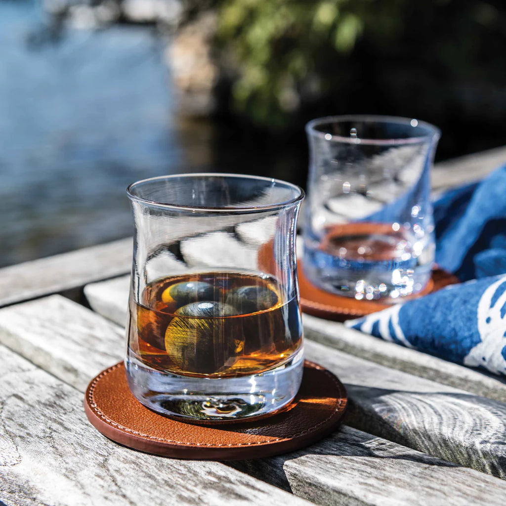 Simon Pearce Woodbury Decanter & Whiskey Stones Set