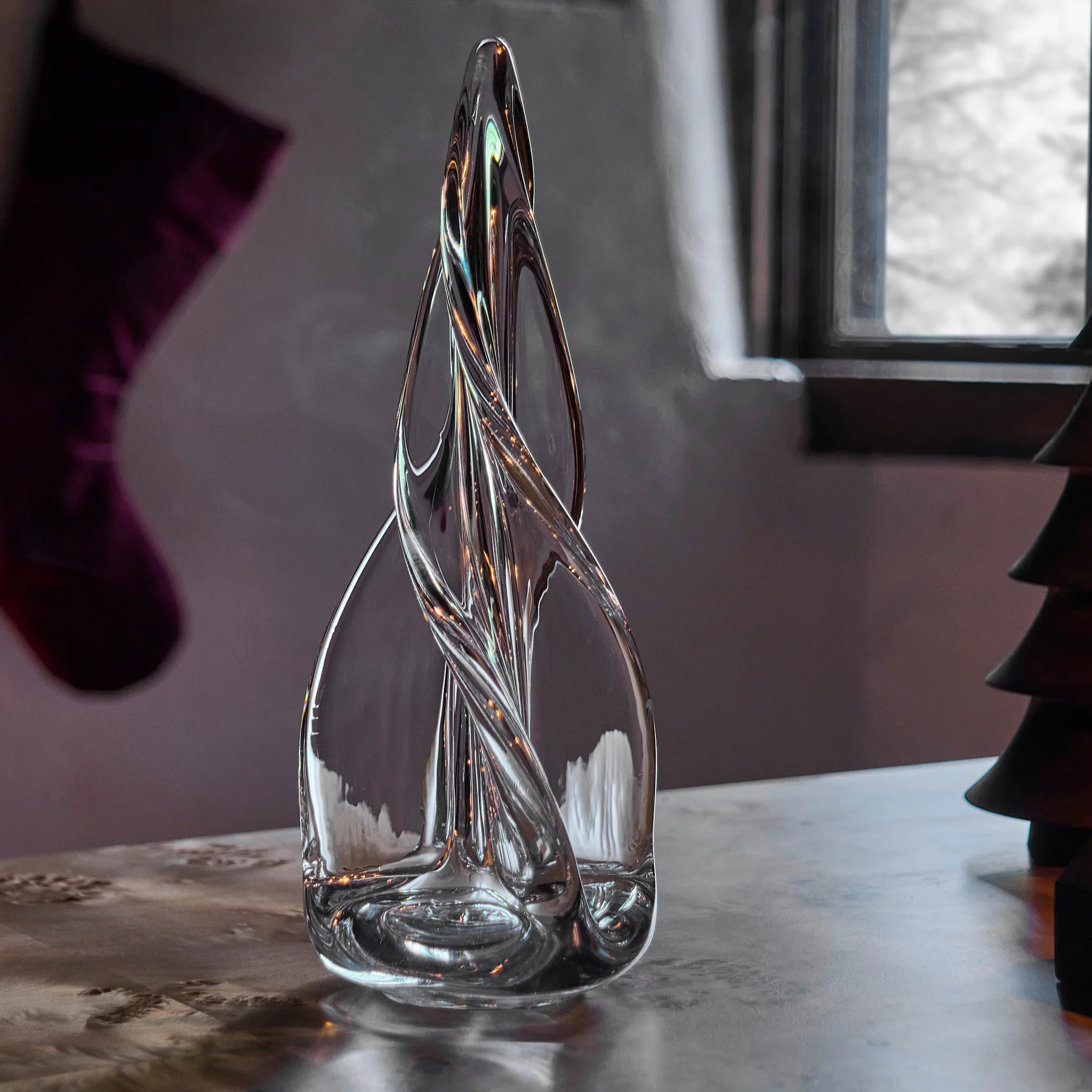 Spiral Four Sided Glass Evergreen - Thumbnail 4