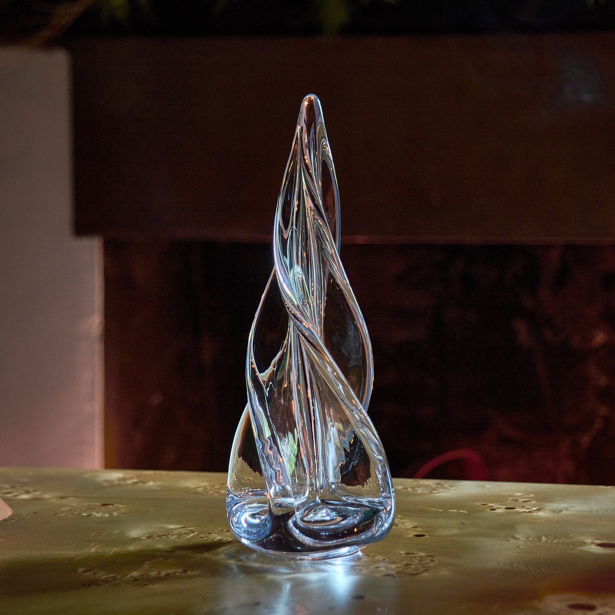 Spiral Four Sided Glass Evergreen