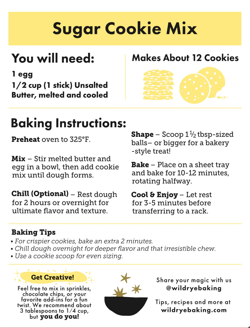Wild Rye Sugar Cookie Mix