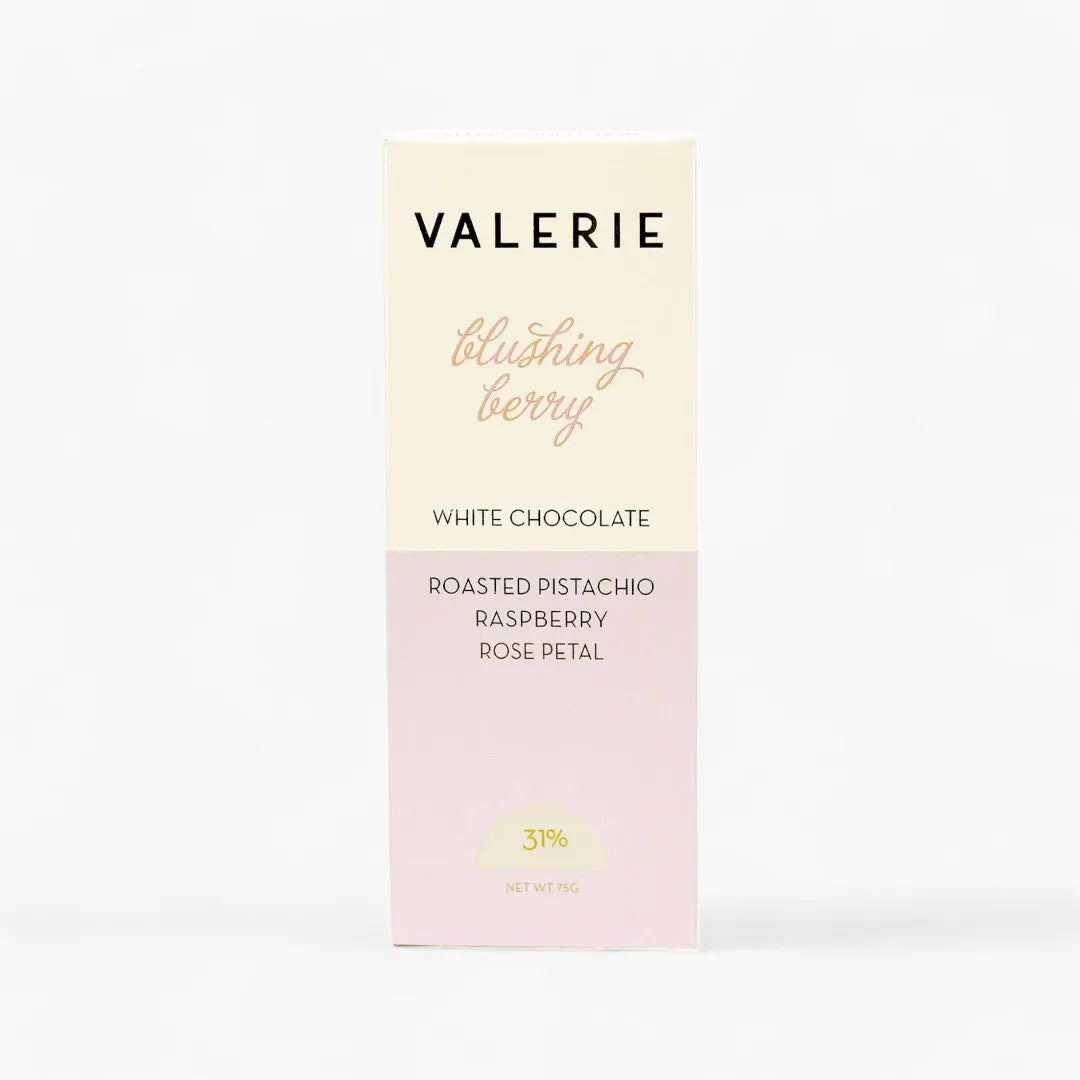 Blushing Berry Bar - White Chocolate with Pistachio & Rose